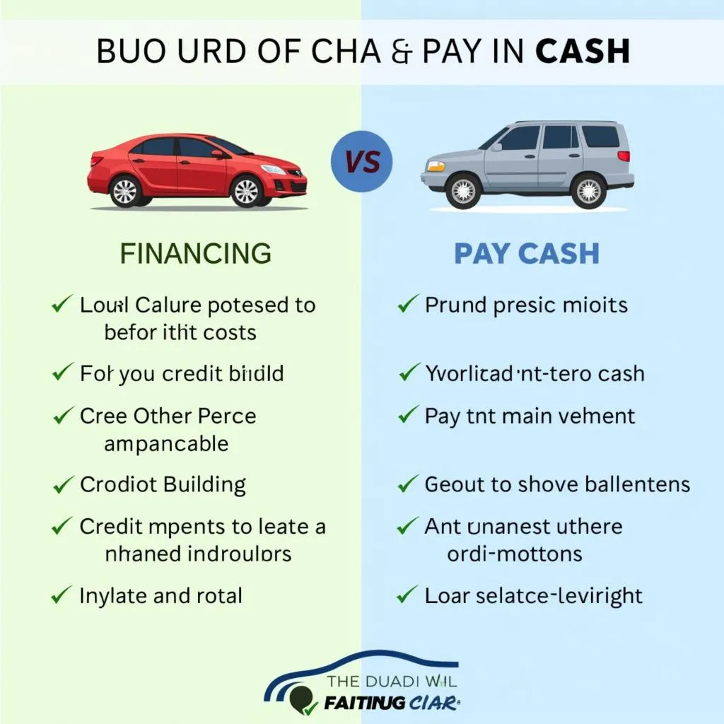 Financing vs. Cash for Used Car Purchase