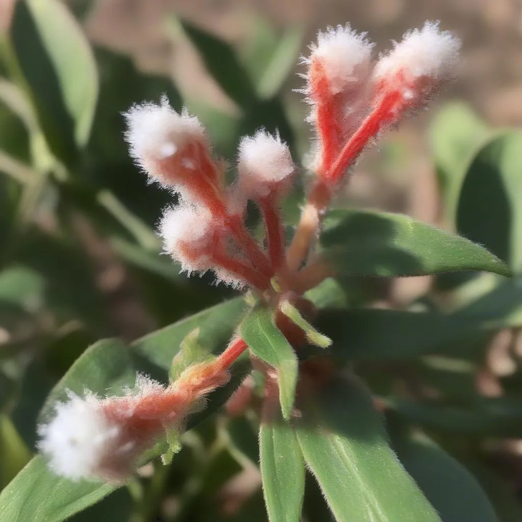 Flaming Katy Plant with Pest Infestation