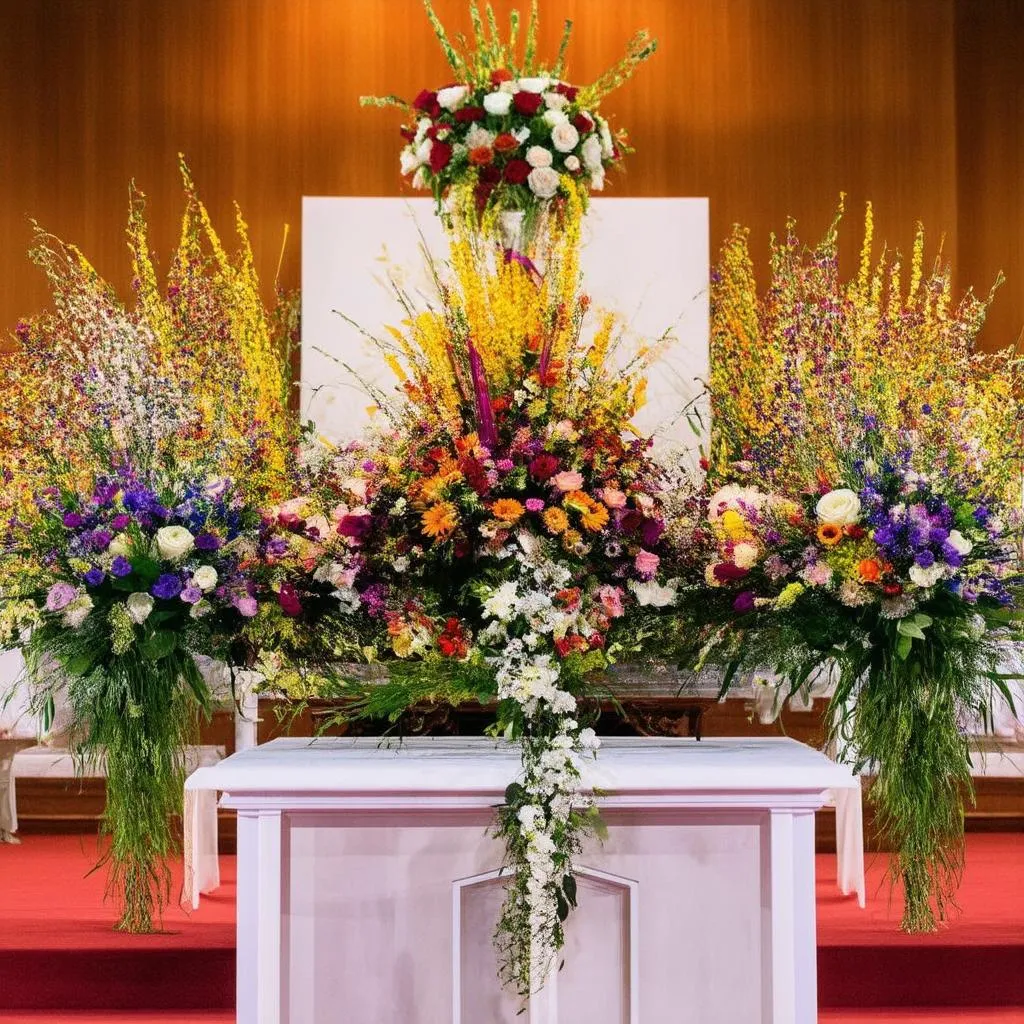 Floral Altar Decoration