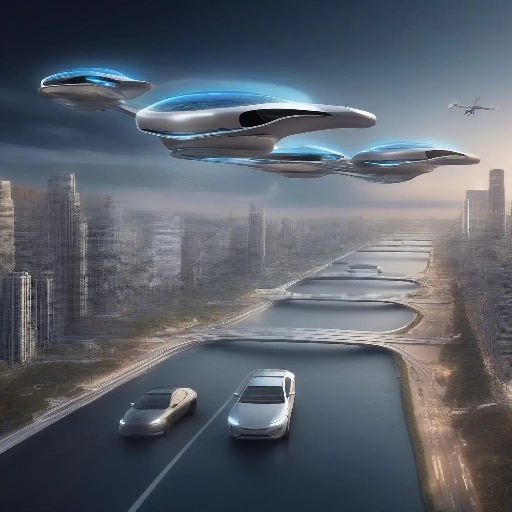 Flying car traffic