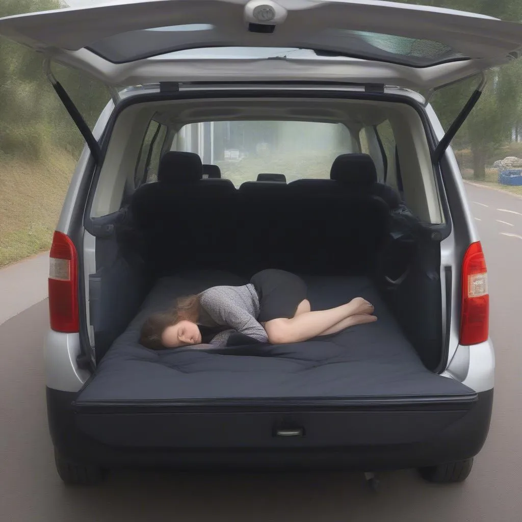 Folding Car Bed for Comfortable Sleeping in Car 