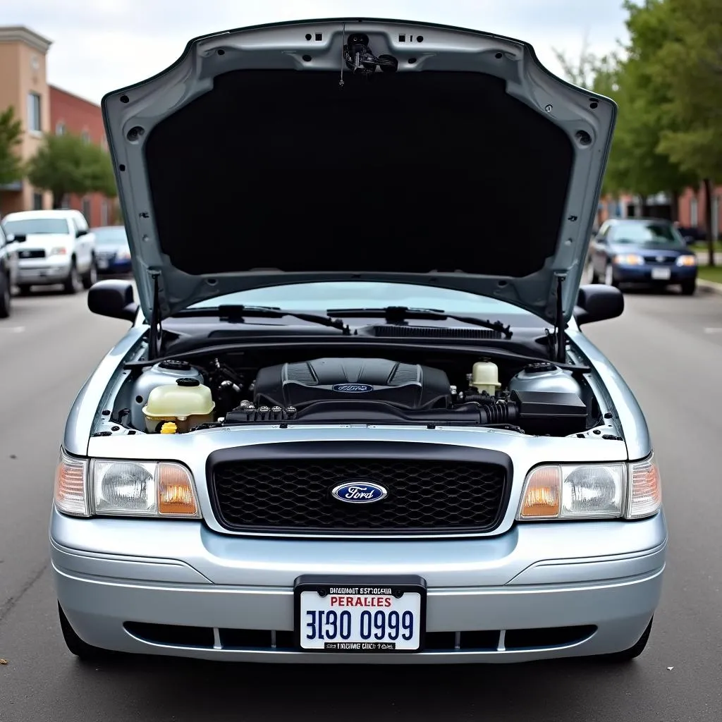 Crown Victoria Police Car Engine Bay