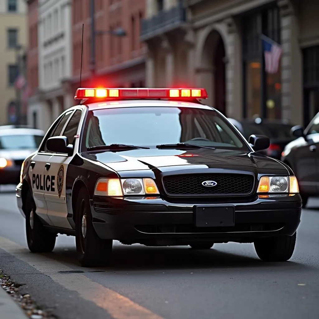 Ford Crown Victoria Police Car on Duty