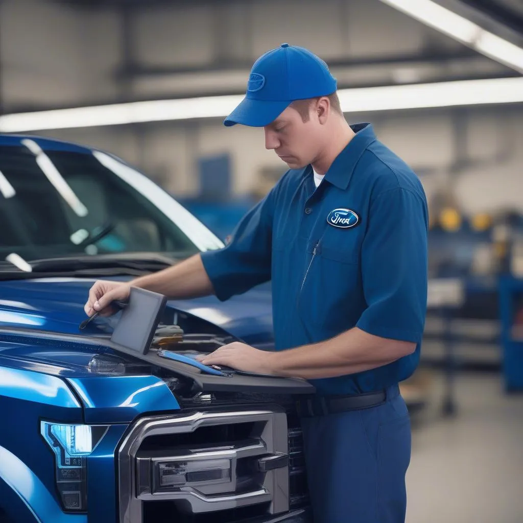 Ford Mechanic at Work