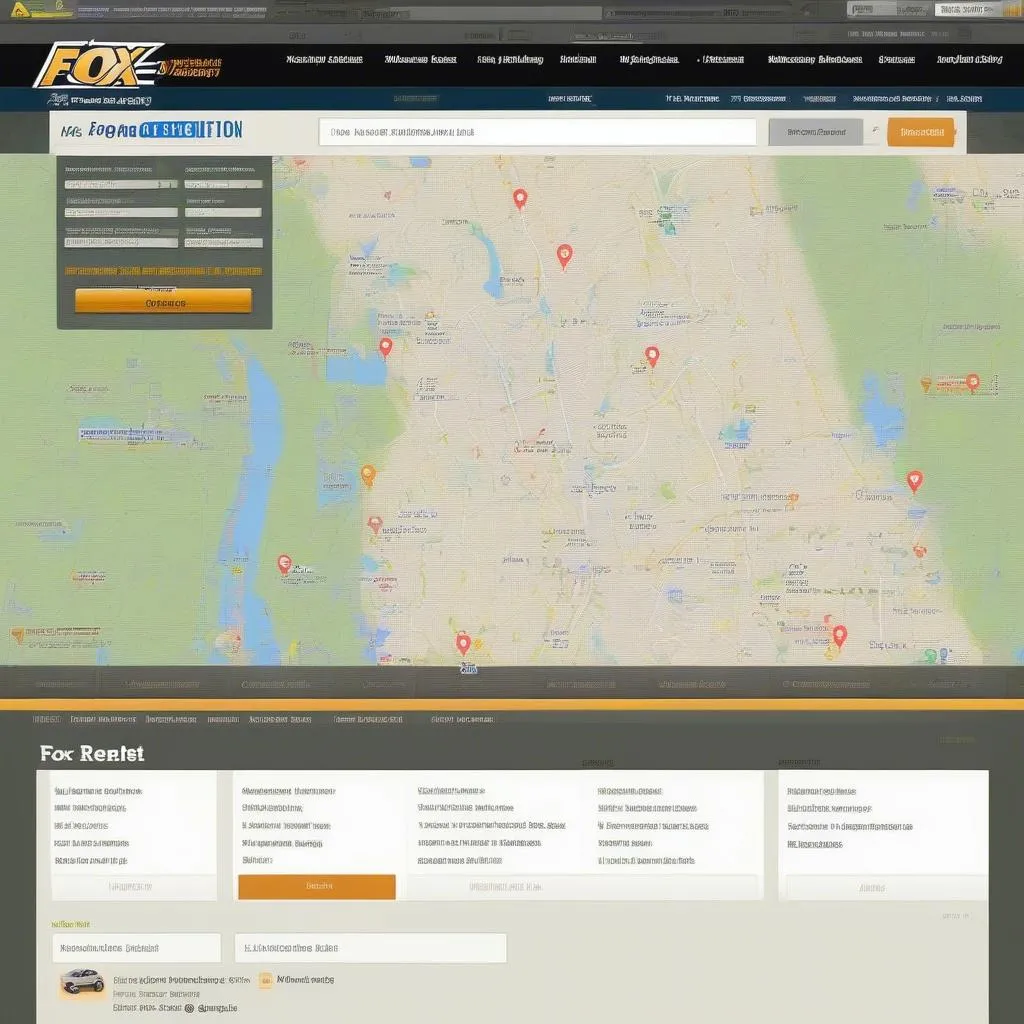 Fox Car Rental Website