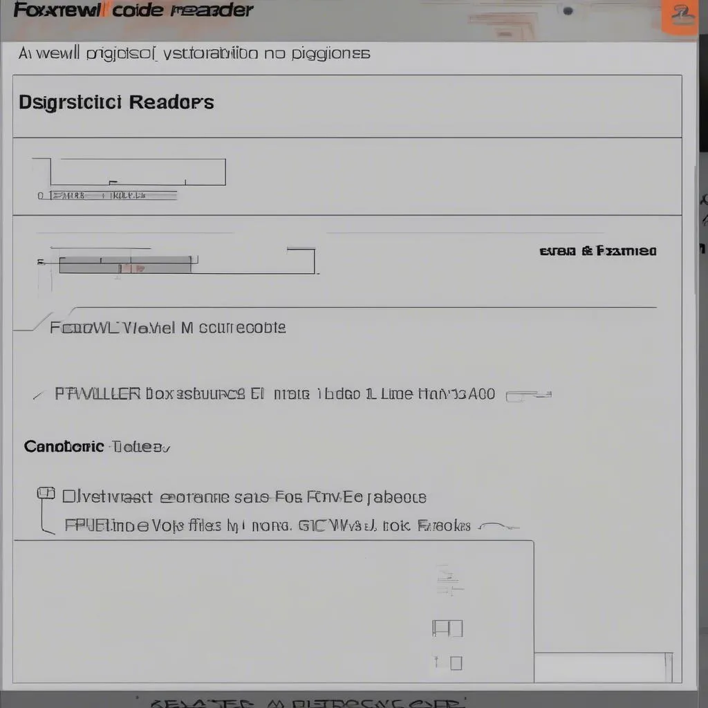 Foxwell Code Reader Screen