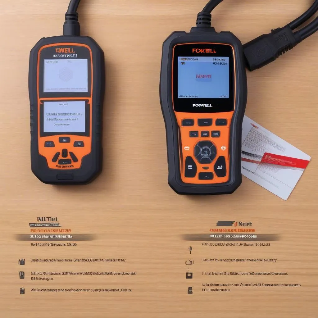 Foxwell NT630 and Autel MaxiCheck Pro OBD2 Scanners