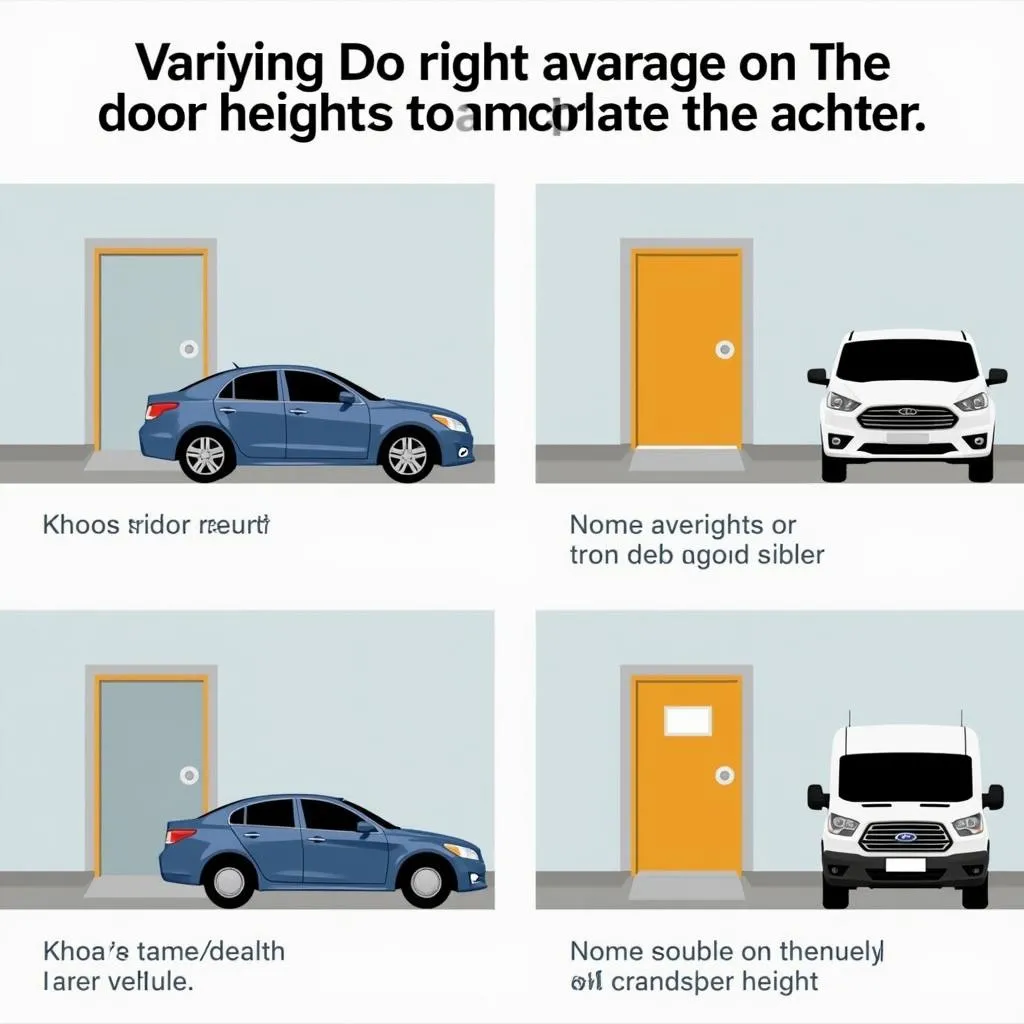 Garage door height options for different vehicles