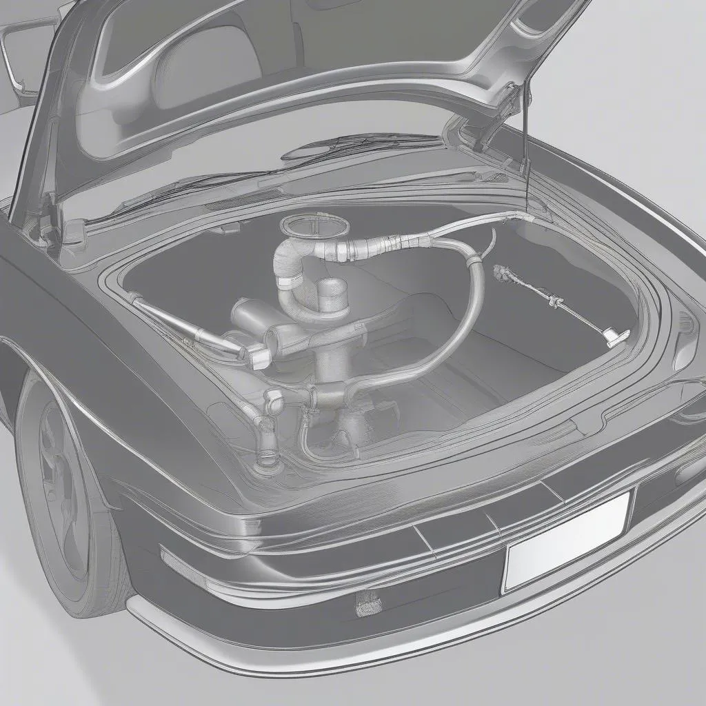 Gas Filler Hose Diagram