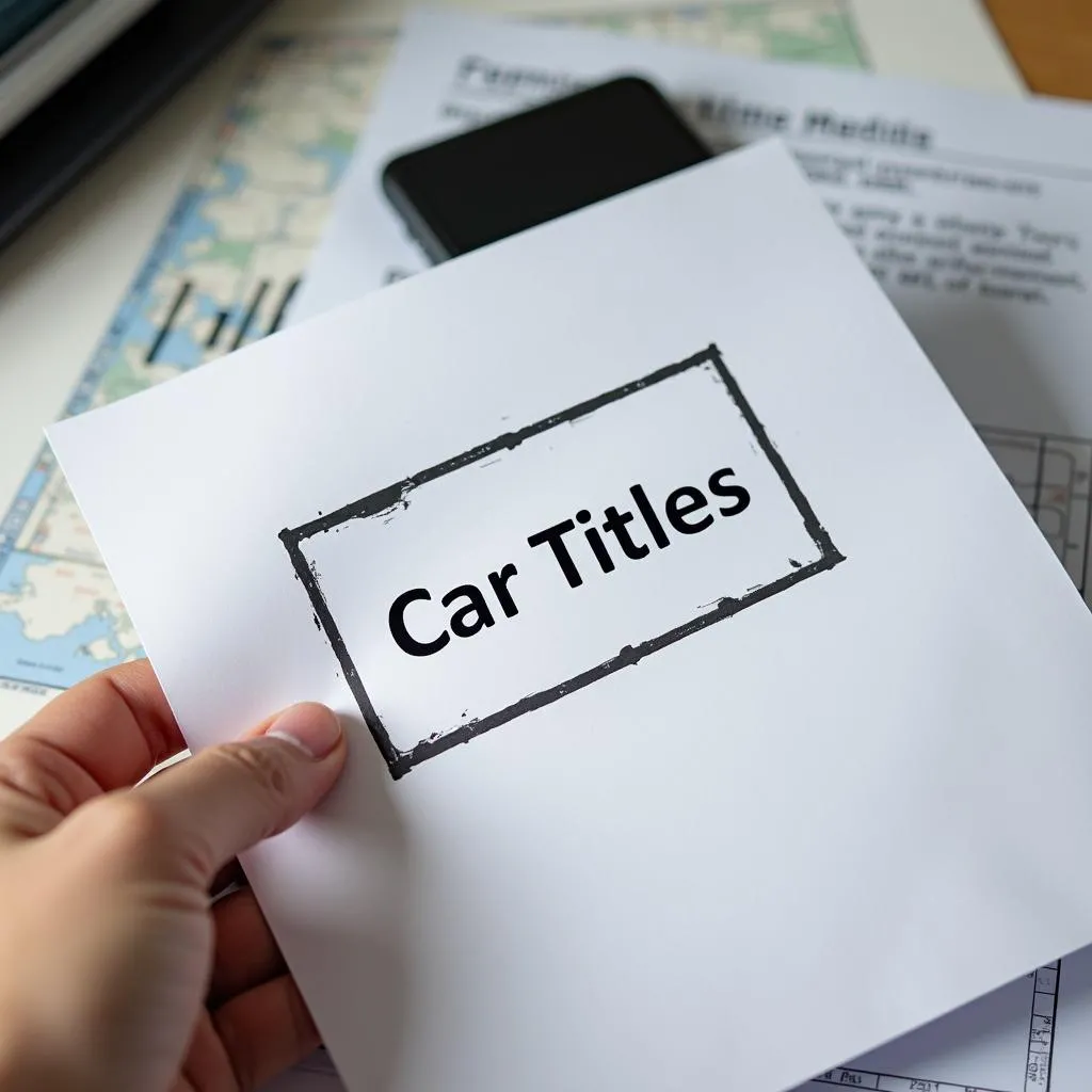 Car Title and Related Documents