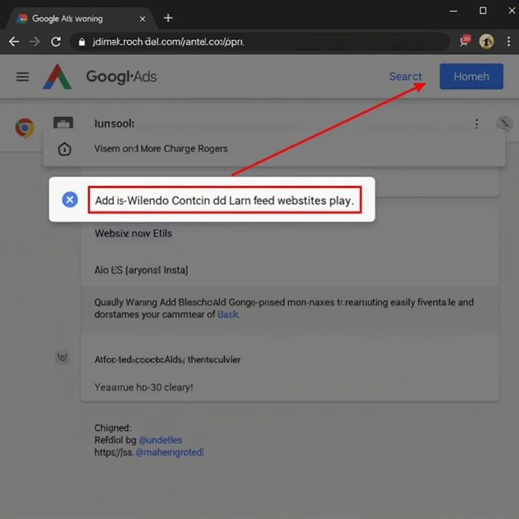 Google Ads Malware Warning