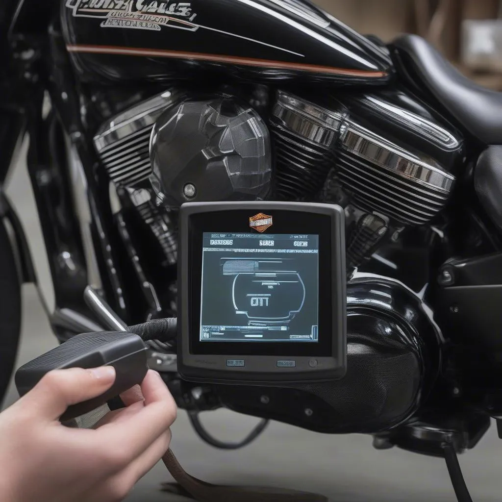 Harley Scanner on Bike