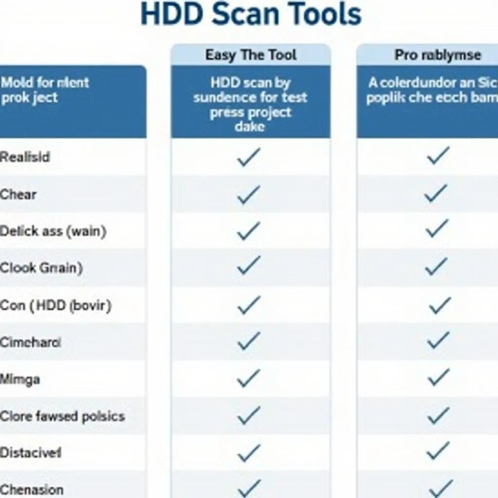 HDD Scan Tool Comparison