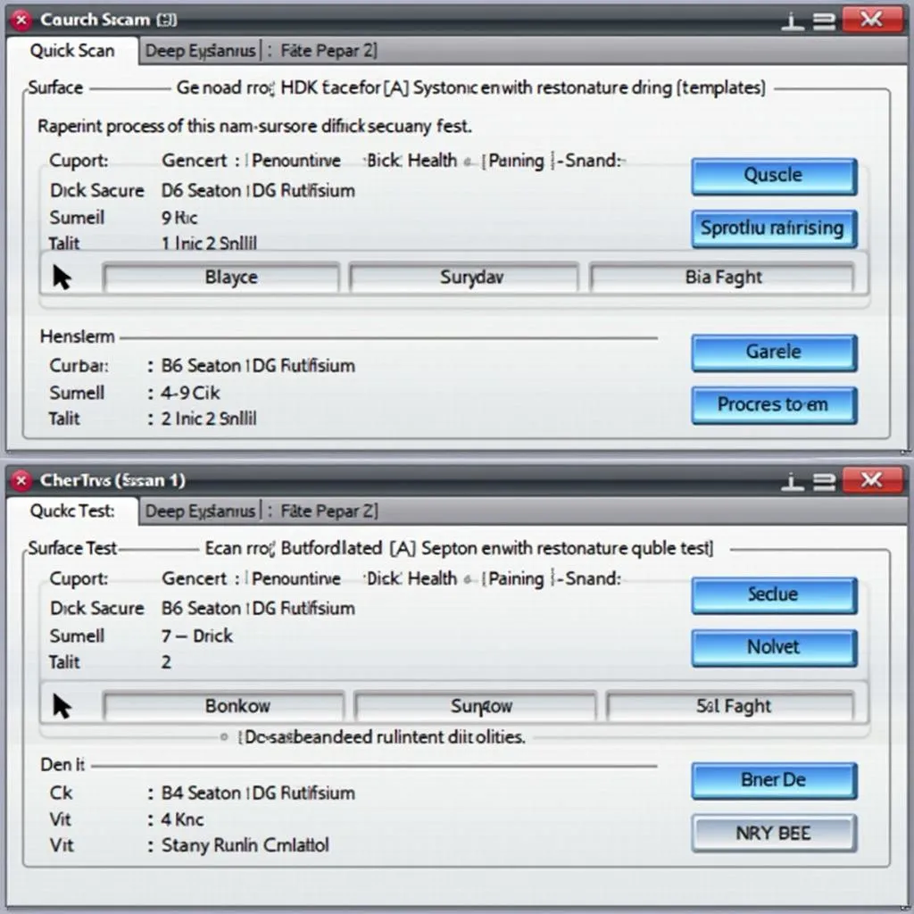 HDD Scan Tool Interface