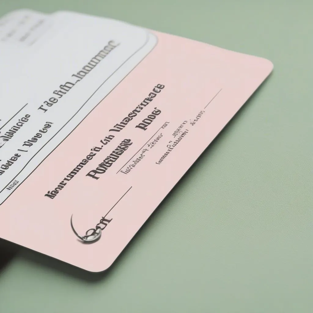 Health insurance card