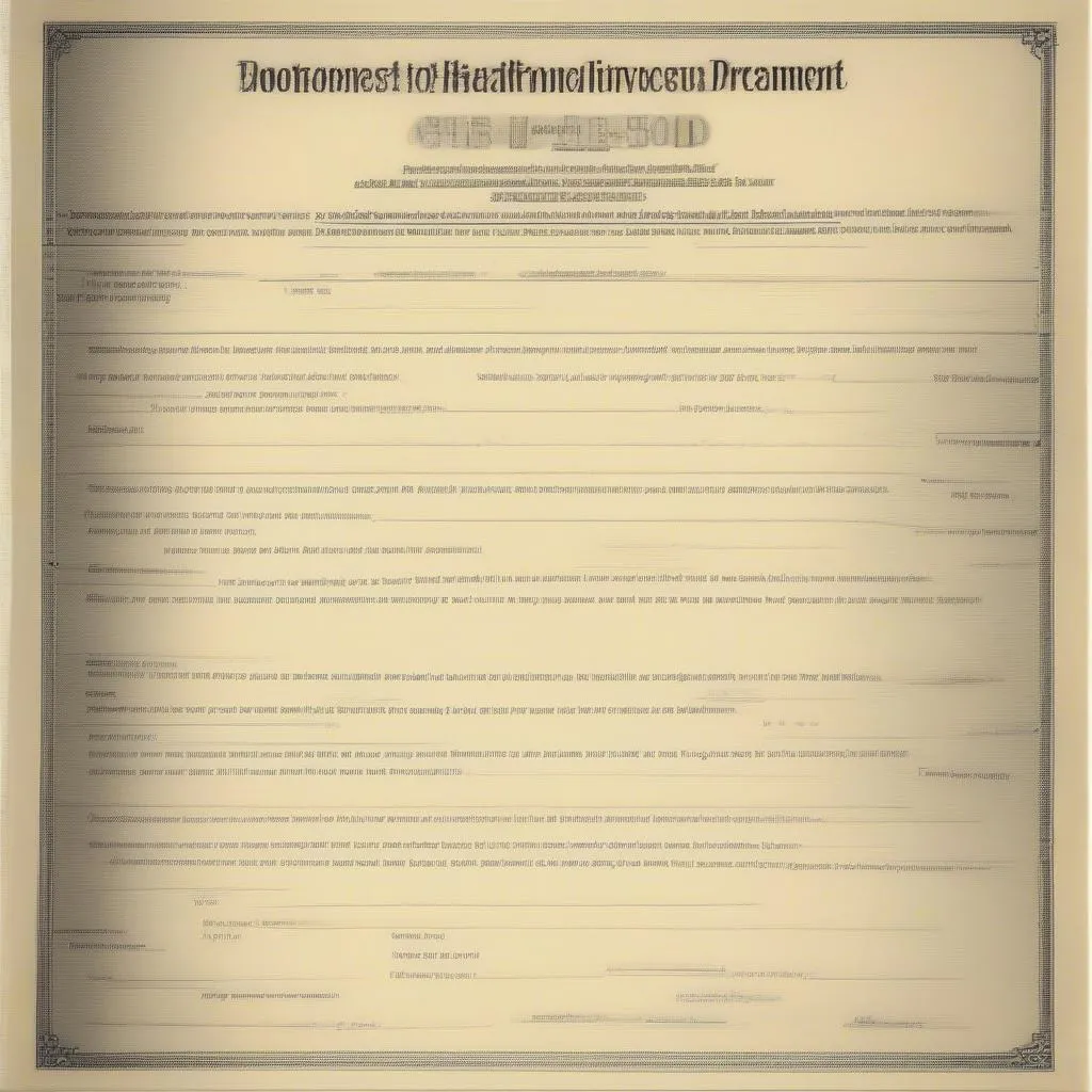 health-care-directive-document