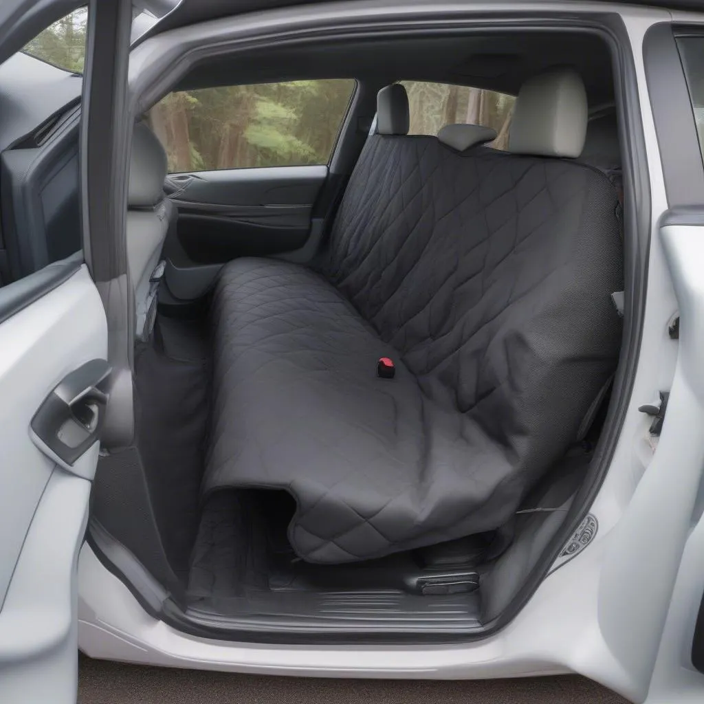 Installing a heated car seat cover in a car