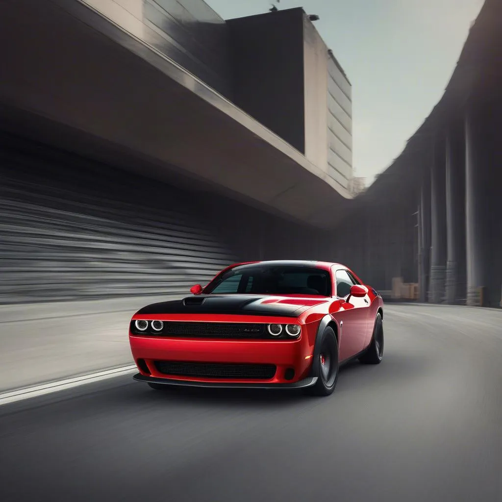 Dodge Challenger Hellcat Red