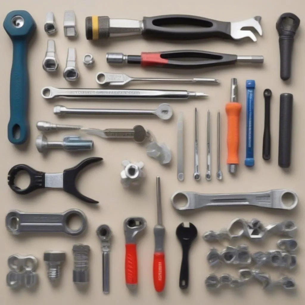 A high-quality set of car tools for any mechanic.