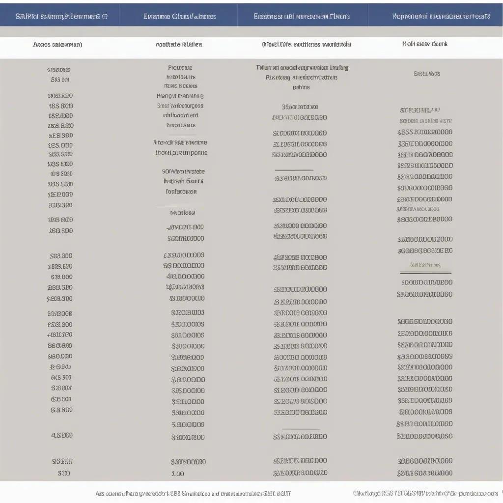 Car Insurance Coverage Limits Table