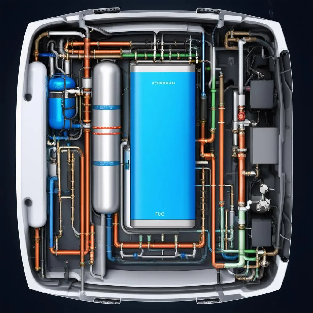 Hydrogen Fuel Cell Diagram