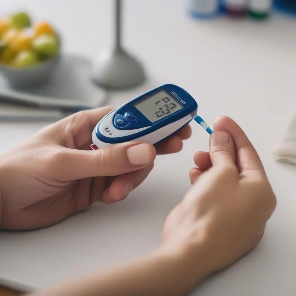 Using a glucose meter to monitor blood sugar levels