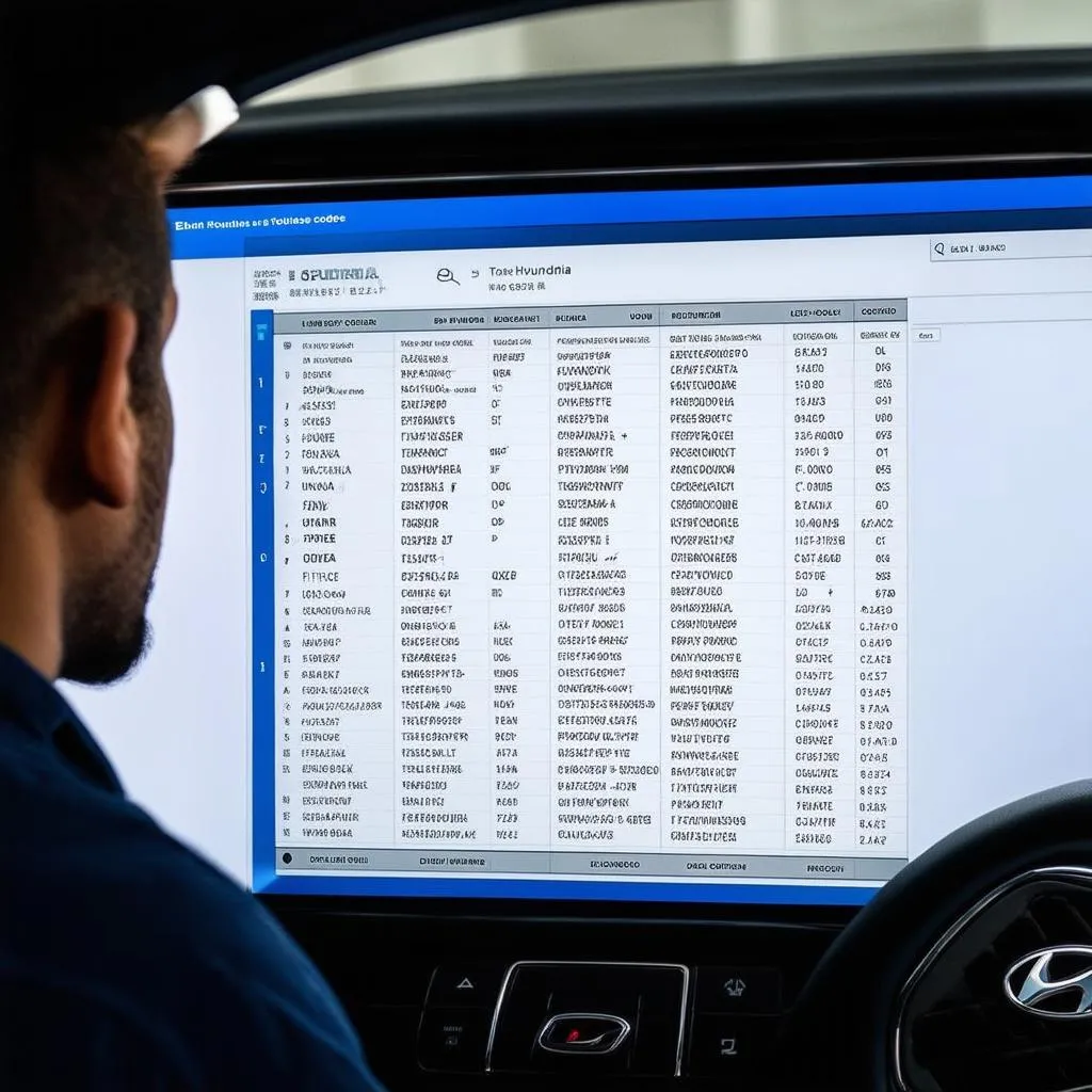 Hyundai Diagnostic Codes