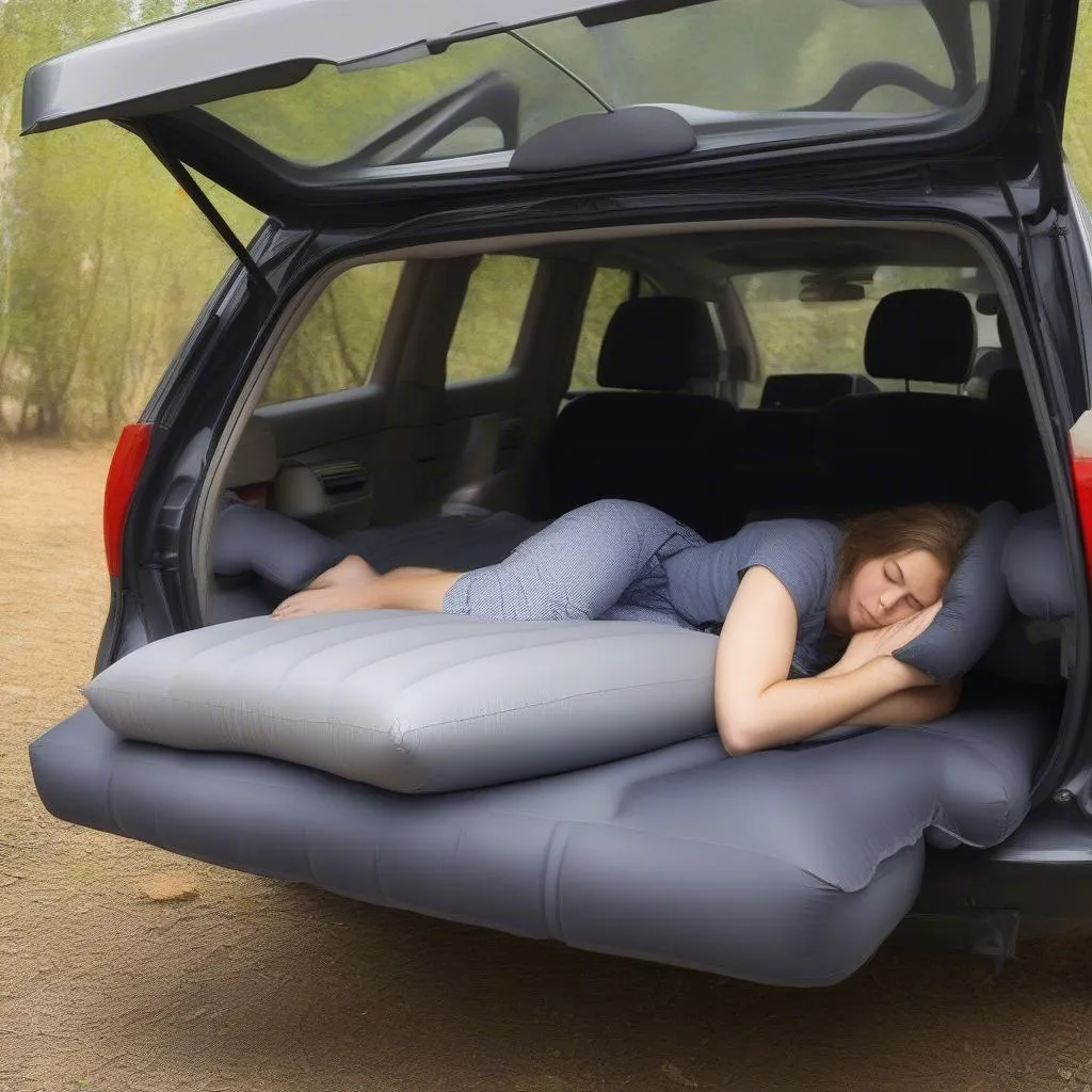 Inflatable Car Bed for Comfortable Sleep in Vehicle