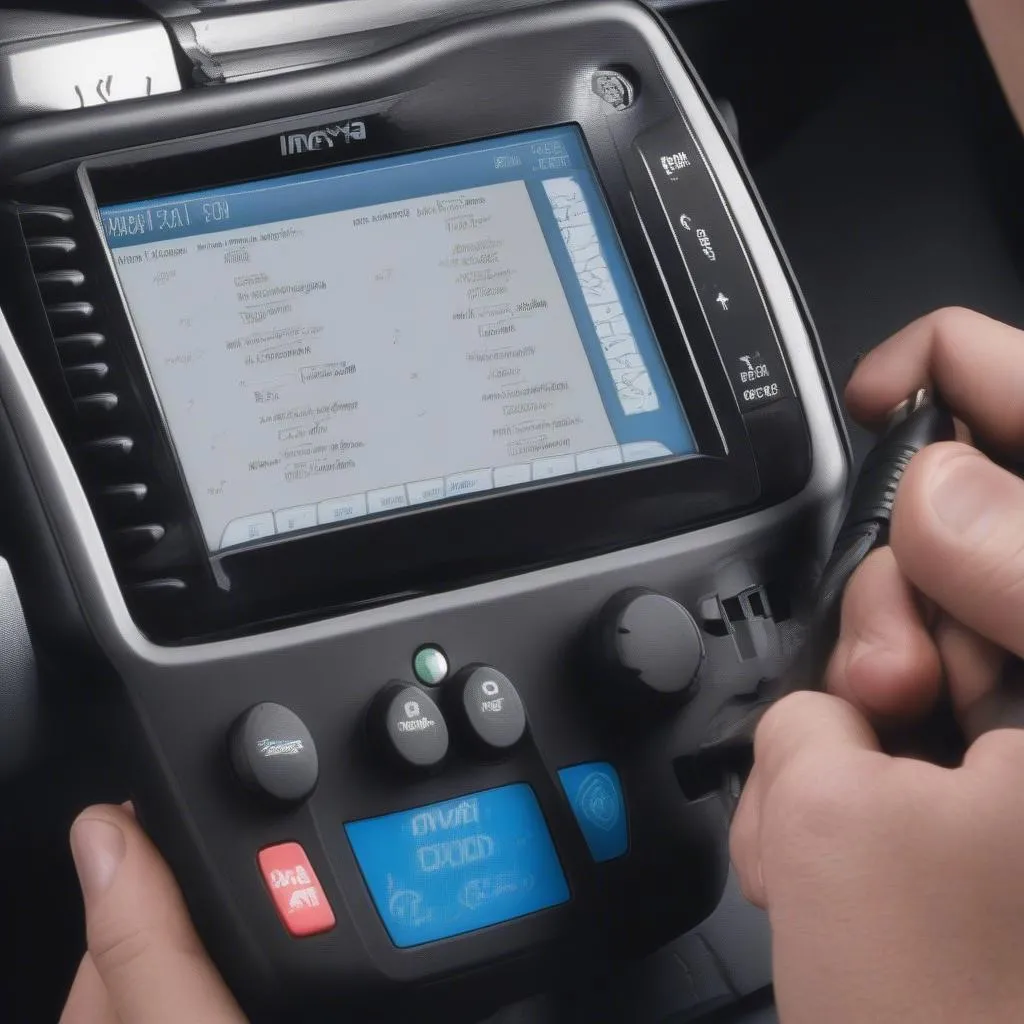 Innova 3130E Diagnostic Scan Tool in Use