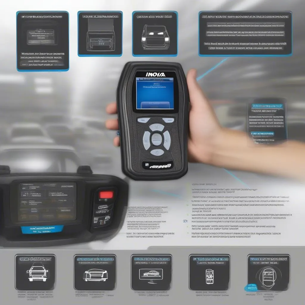 Innova ABS SRS+ CAN OBD2 Scan Tool Features