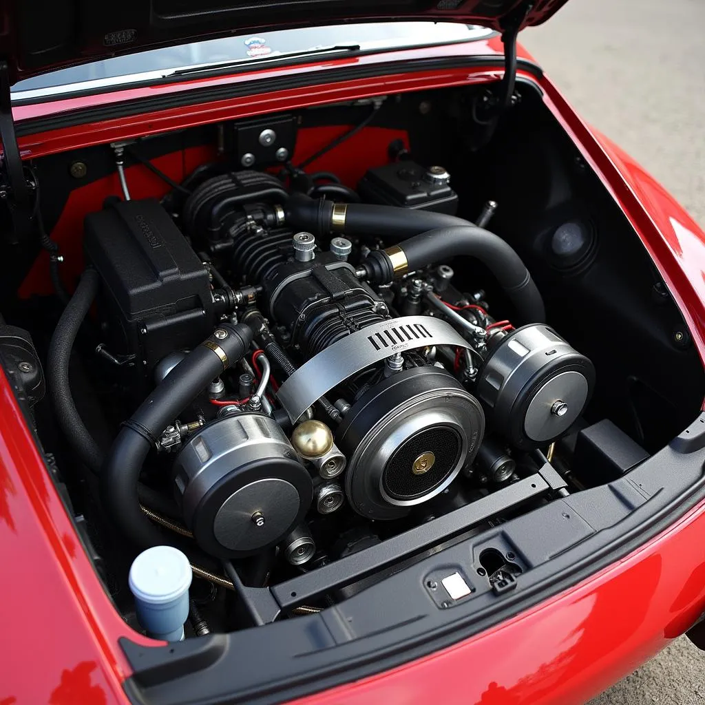 Italian Car Engine Bay