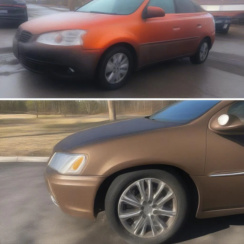 Dramatic Before and After Pictures of a Car Washed with Jet Brite Technology