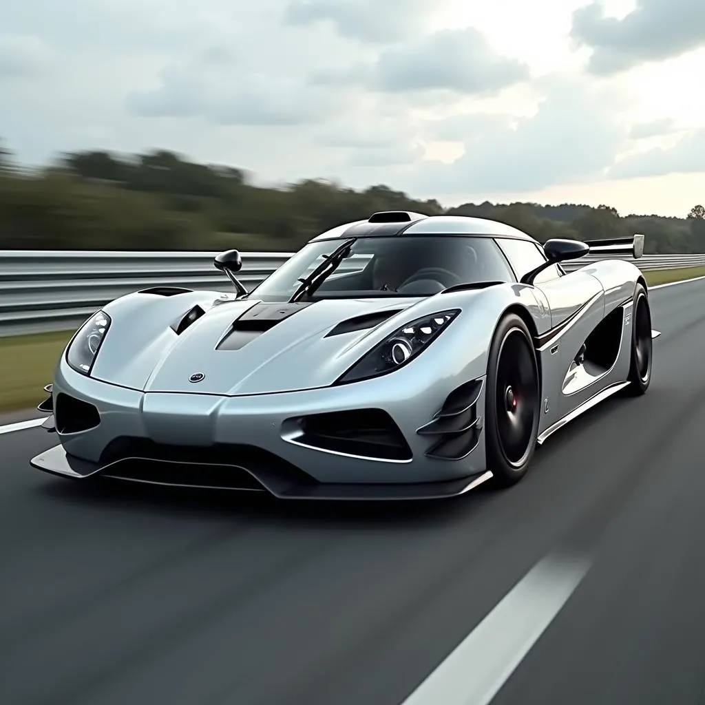 Koenigsegg Jesko Absolut on track