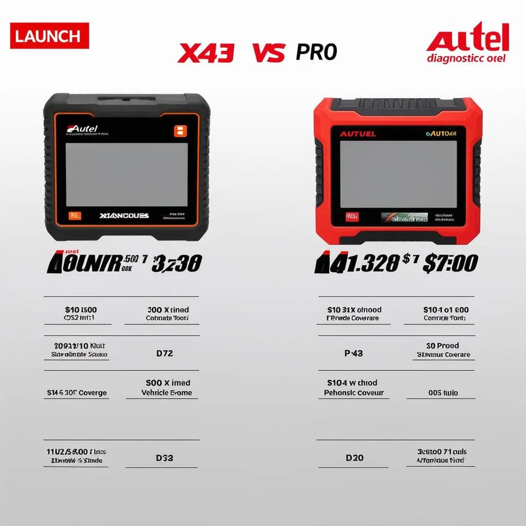 Comparison between Launch X431 Pro and Autel diagnostic tools