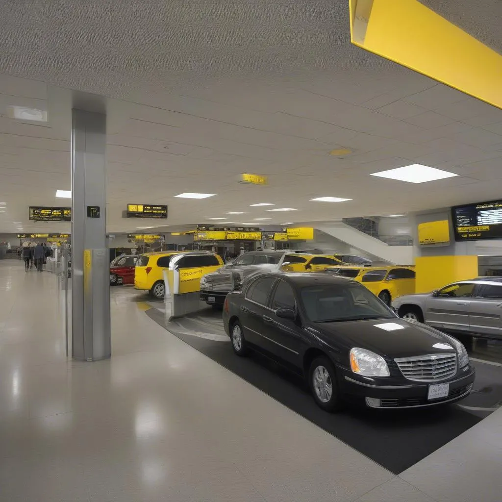 Hertz Rent a Car Counter at LAX