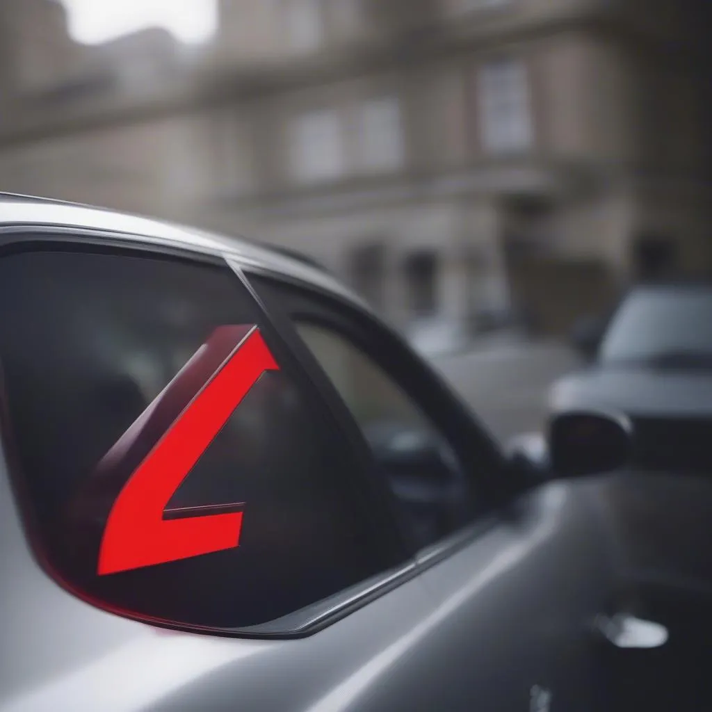 Learner Driver Symbol on a Car