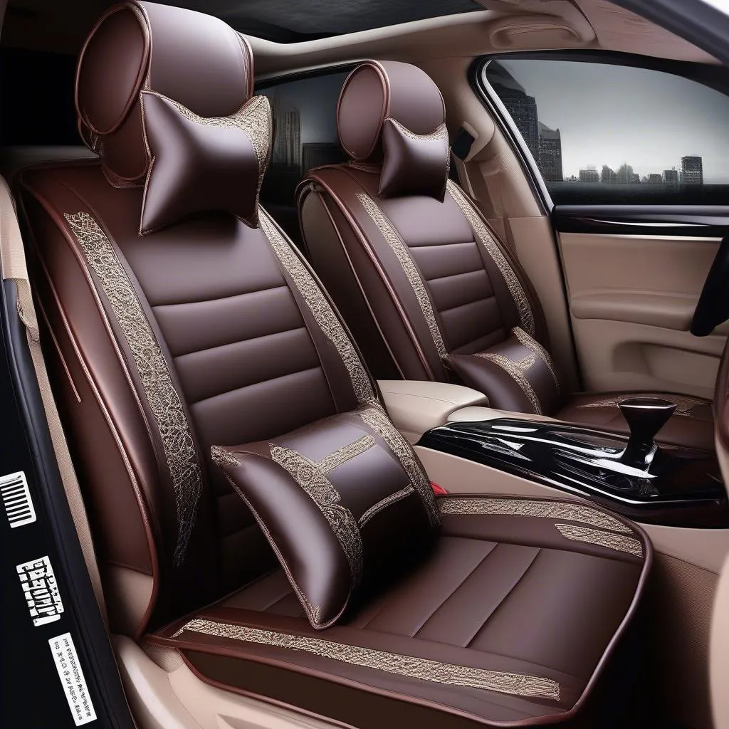 Leather car seat covers