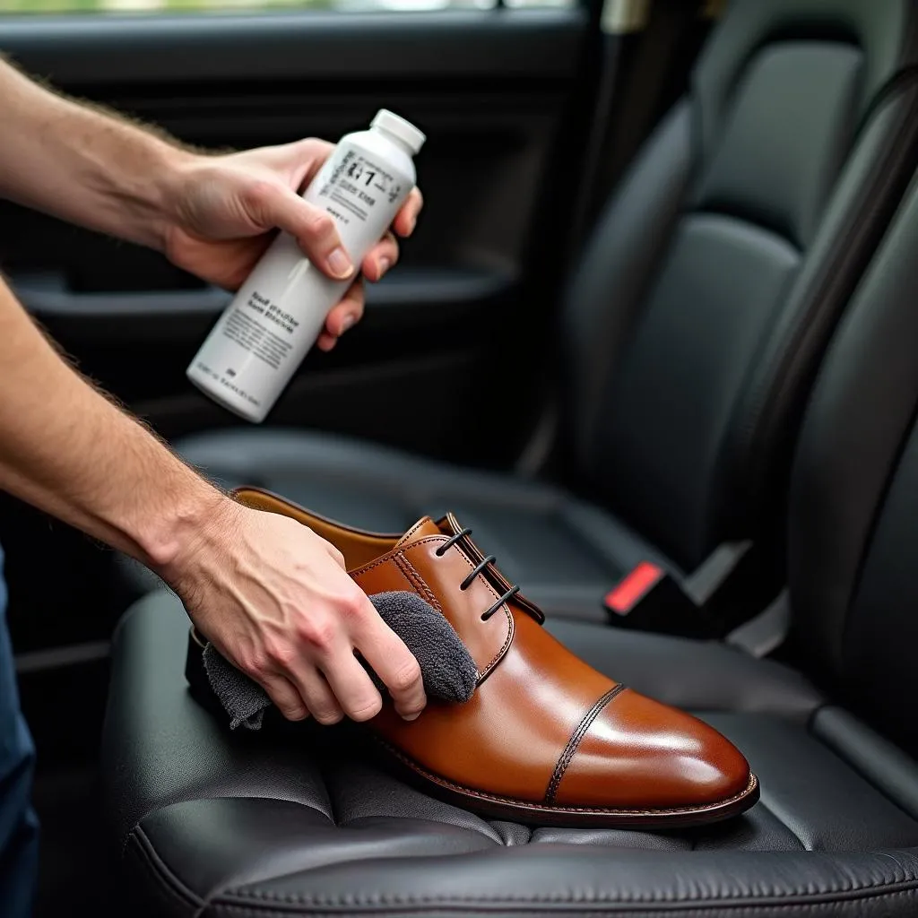 Applying Leather Conditioner