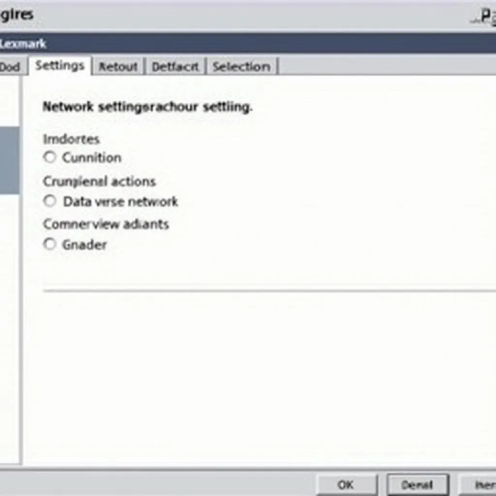 Lexmark Printer Network Configuration