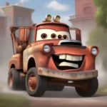 Mater, the lovable tow truck from Cars 2