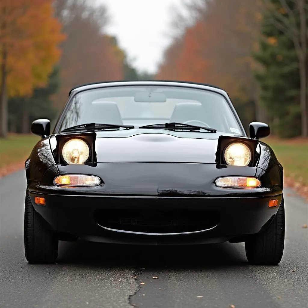 A classic Mazda Miata, a testament to affordability and driving pleasure