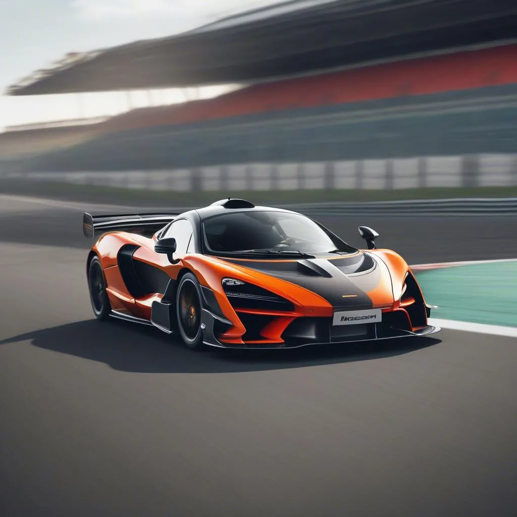 mclaren senna on track