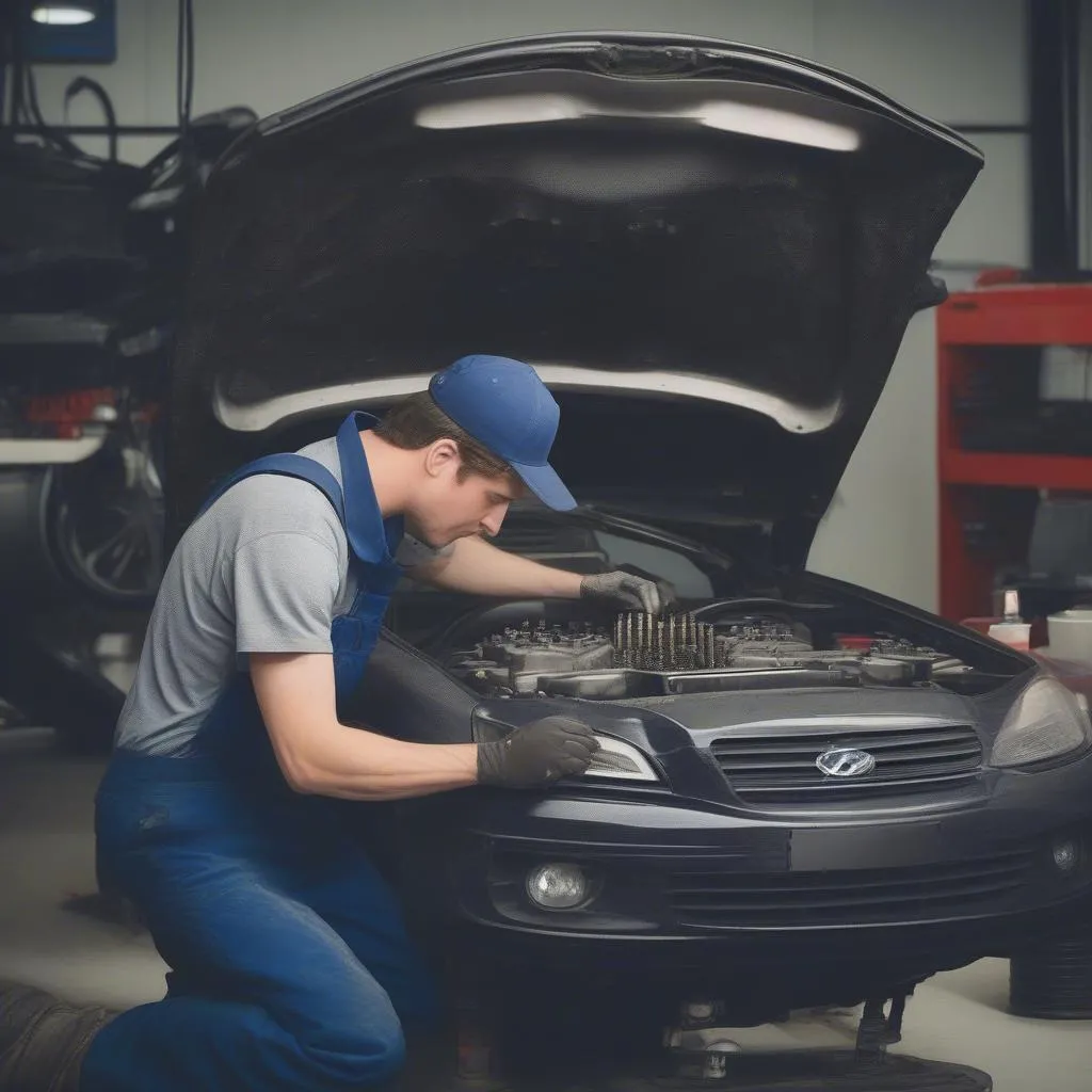 mechanic-repairing-car-engine