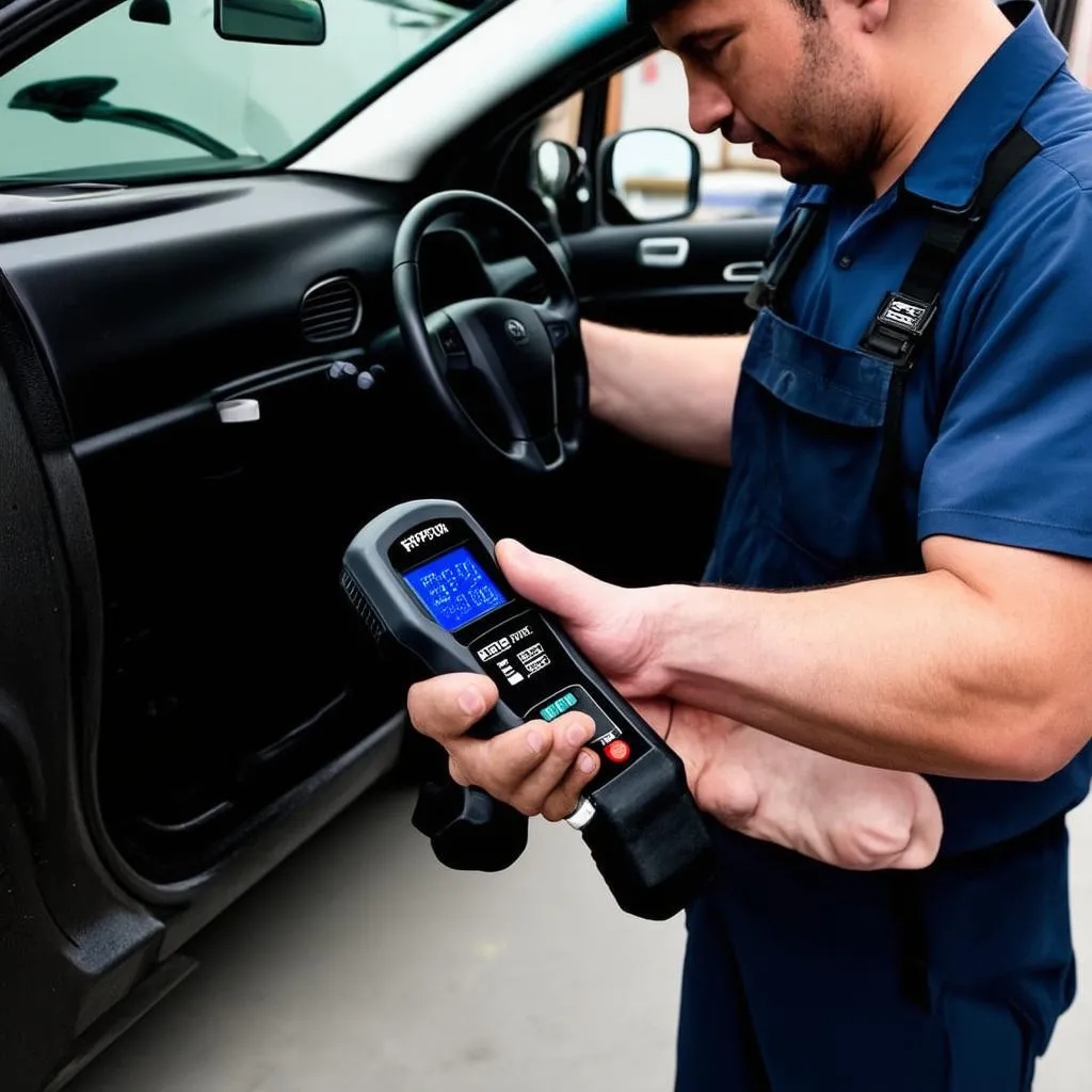 Mechanic Resetting TPMS