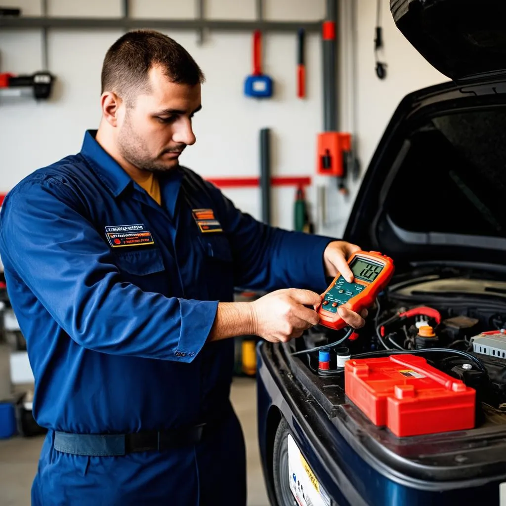 Testing Car Battery