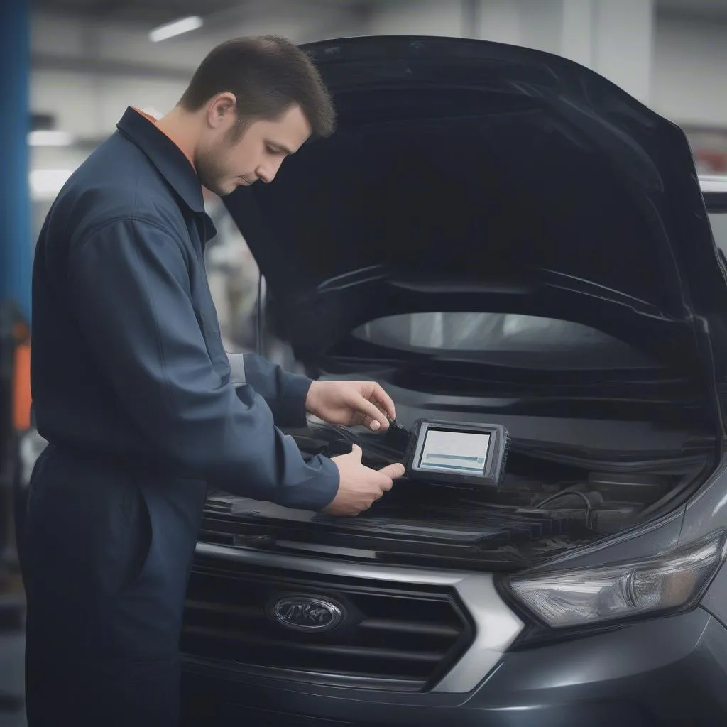 Automotive Diagnostic Scanner in Action