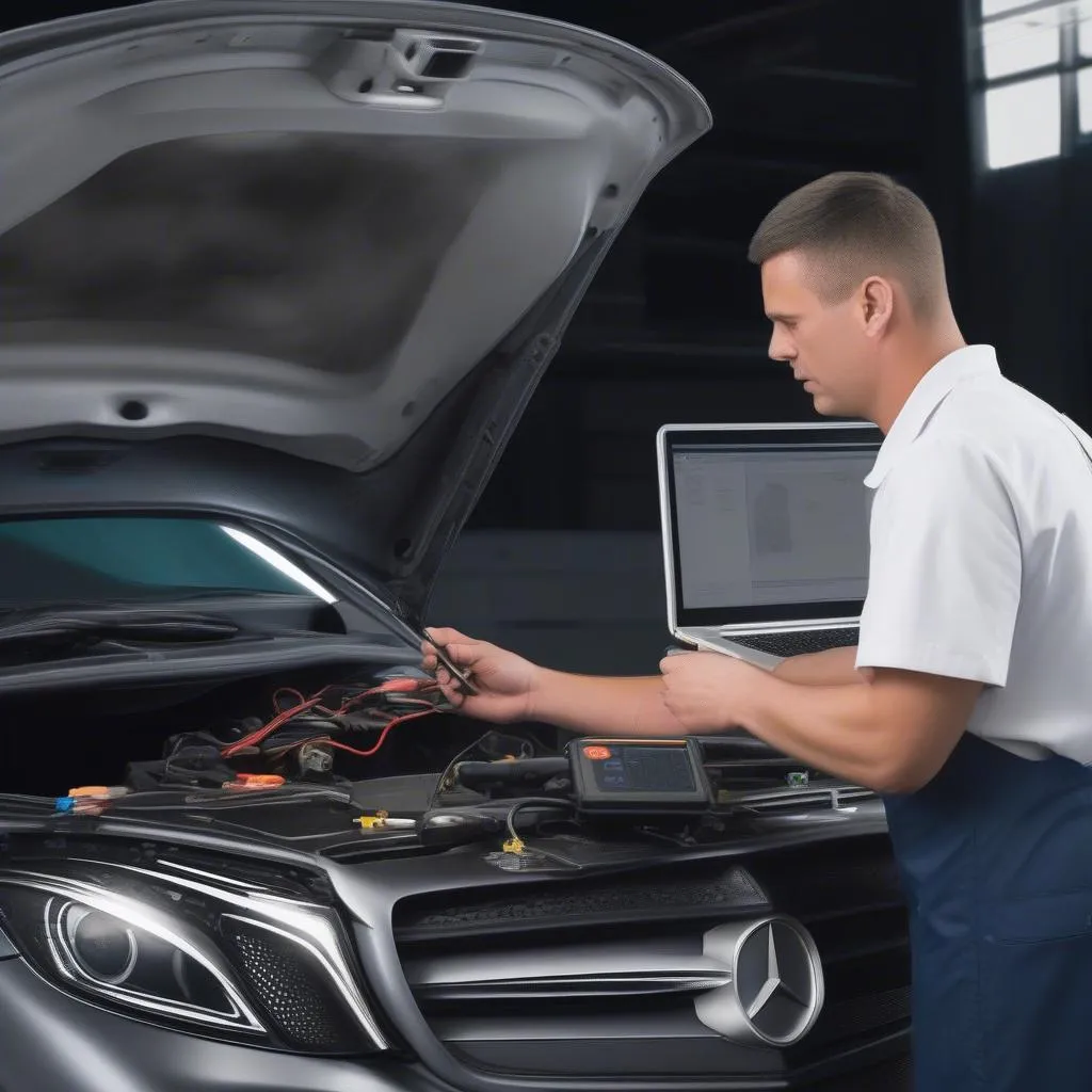 Mercedes-Benz ABS system diagnosis tool