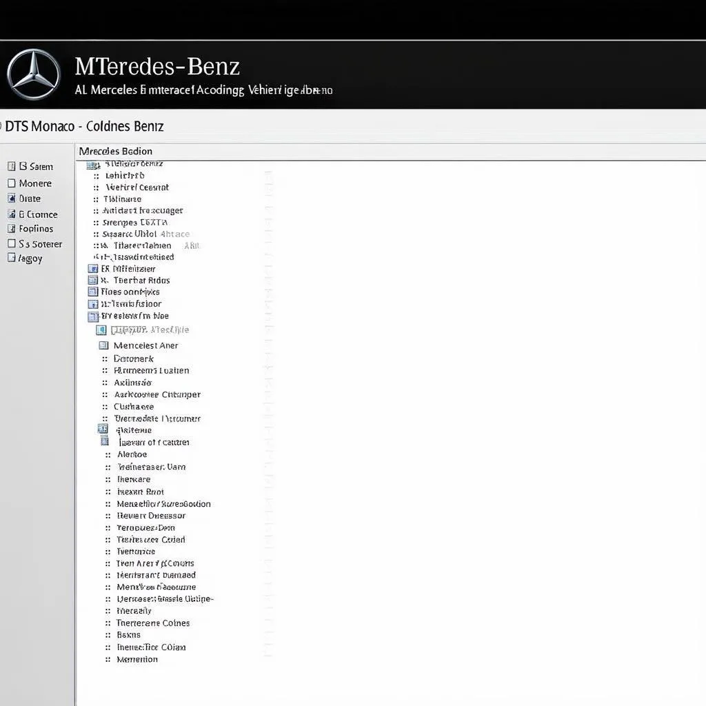 Mercedes-Benz Coding Interface