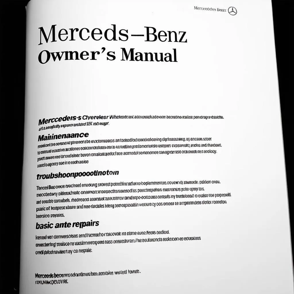 Mercedes-Benz Owner's Manual