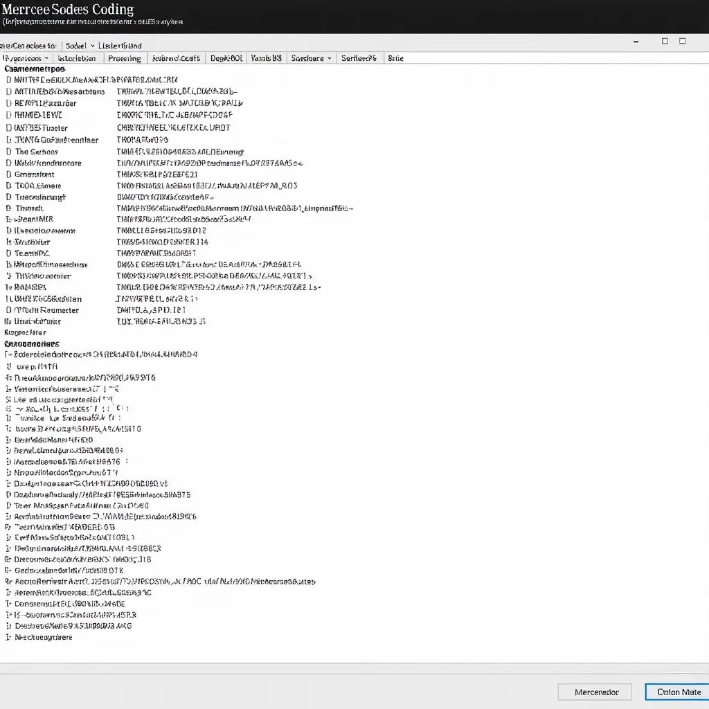 Mercedes Coding Software